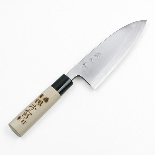 堺秀三郎 出刃包丁 片刃 150mm 霞研ぎ 長期在庫品