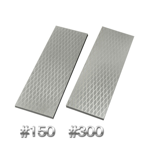 アイウッド 片面電着 ダイヤモンド砥石 #150 & #300 2枚組 面直し 包丁研ぎ キッチン シャープナー