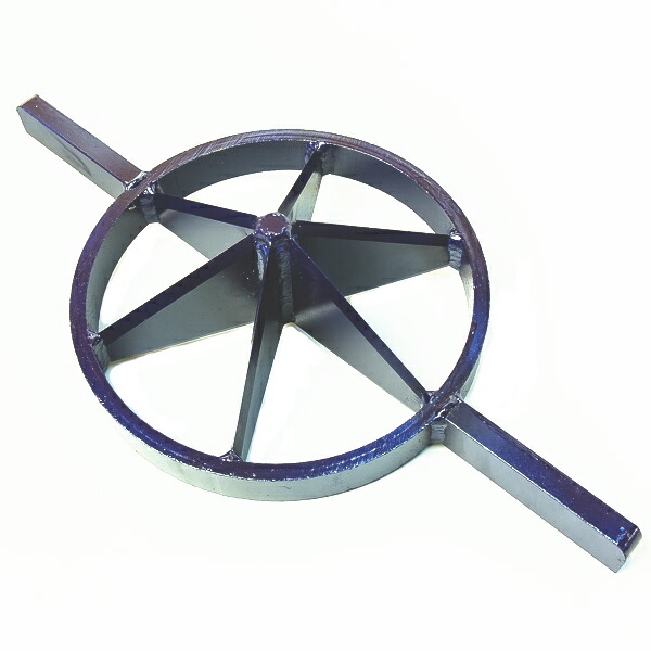 送料無料 鉄 ・ 鋼製 竹割り 大型 230mm 6つ割 山林道具 送料無料 竹割 6 菊割