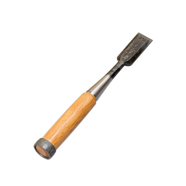 送料無料 ねずみ 追入鑿 赤樫柄 24mm 播州三木 職人手造り 大工道具 追入れ鑿 大入ノミ のみ