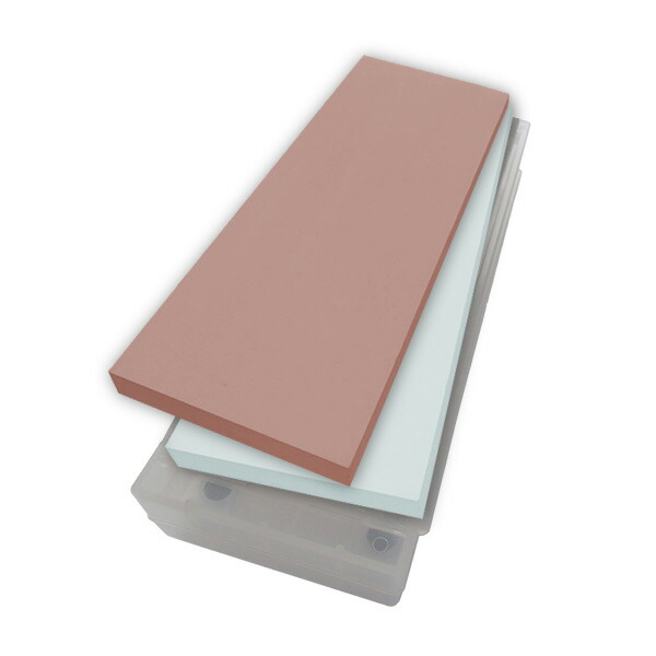 ナニワ 剛研 輝  砥石 #3000/#5000 10mm厚 2枚組  砥石台兼ケース付き 包丁研ぎ 面直し 刃物 キッチン 家庭用