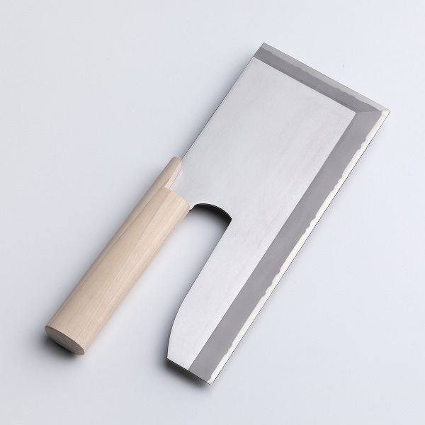 送料無料 そば切り包丁 片刃 270mm 高級ステンレス 手造り 麺切り 包丁 初心者から中級者向け 蕎麦切り包丁 蕎麦包丁 年越しそば うどん 日本製