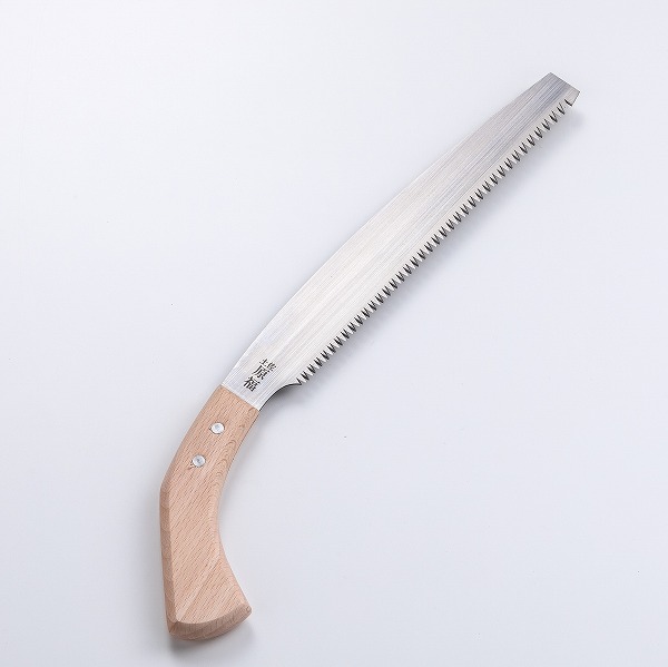 送料無料 東周作 極上 腰鉈 片刃195mm 細身 ＆ 鋸240mm 青紙鋼 二丁差し 鞘付き 鉈 ナタ アウトドア キャンプ 薪割り 枝払い 剪定_4
