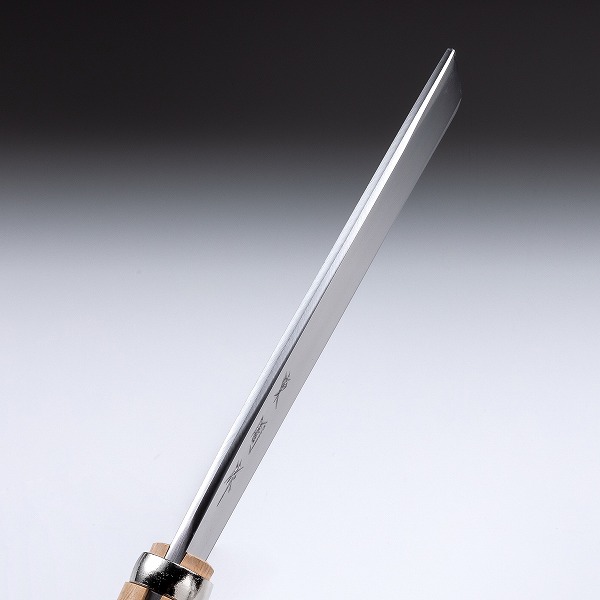 送料無料 東周作 極上 腰鉈 片刃195mm 細身 ＆ 鋸240mm 青紙鋼 二丁差し 鞘付き 鉈 ナタ アウトドア キャンプ 薪割り 枝払い 剪定_3