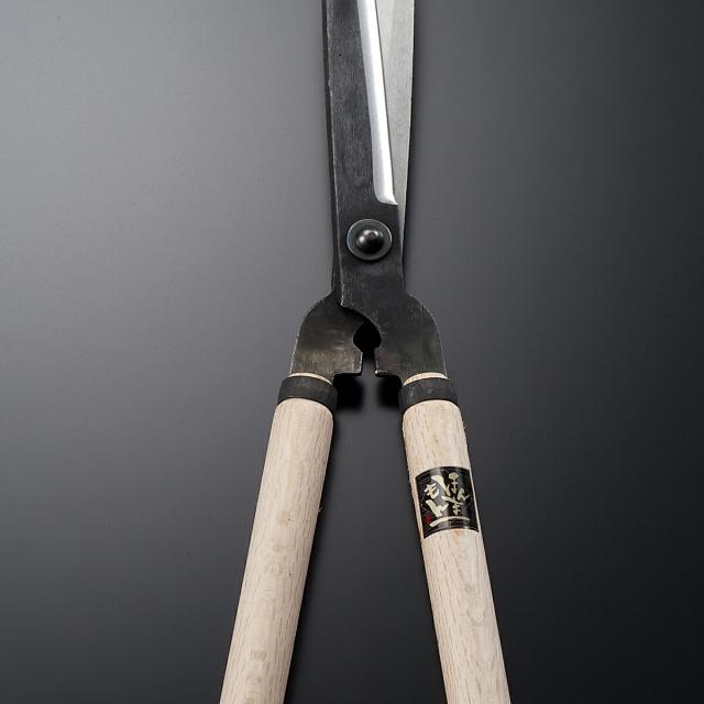 送料無料 特上 刈込鋏 A型 180mm 白紙鋼 本職向け プロ 植木 庭師 園芸_2