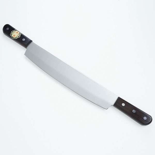 送料無料 冷凍包丁 両刃 300mm 両手式 本割込みステンレス 業務用 冷凍品カット用 餅切り 両手冷凍包丁