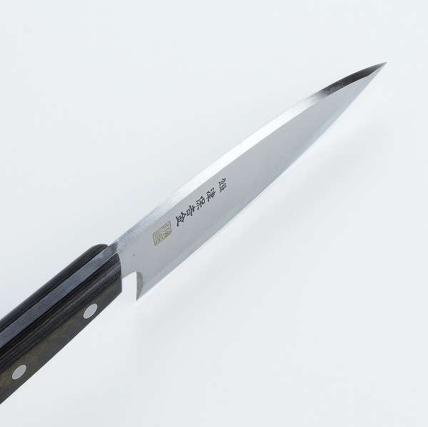 津保吉金 和包丁 出刃包丁 ステンレス 片刃 150mm 黒合板柄 ステンレス包丁 釣り アウトドア 日本製