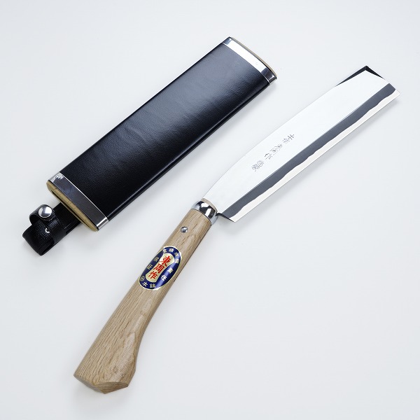 送料無料 東周作 高級 腰鉈 両刃 240mm 白紙鋼 鞘付き 営林署 仕様 ナタ アウトドア キャンプ 林業 薪割り 枝払い 草払い