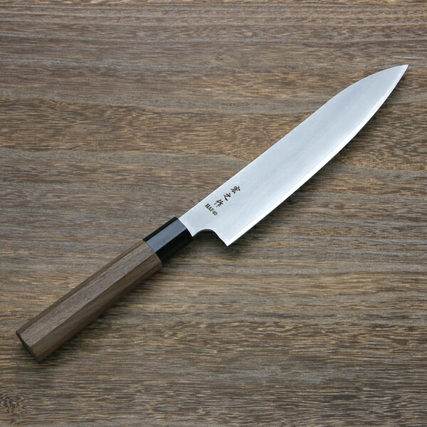 送料無料 宏之作 和牛刀 両刃 210mm 粉末ハイス HAP40鋼 割込み ステンレス 八角ウォルナット柄 牛刀 シェフナイフ 万能包丁