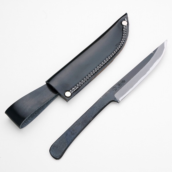 【名入れ無料】東周作 共柄剣鉈 130mm 青紙2号 割込み 黒打ち仕上げ 土佐打ち刃物 アウトドアナイフ