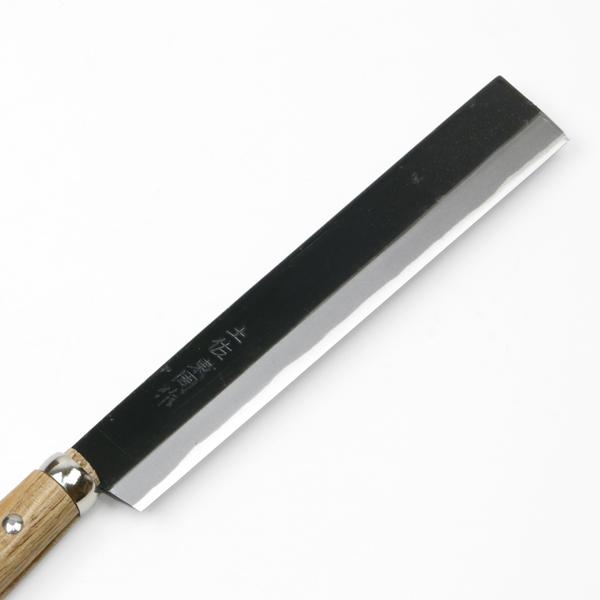 送料無料 東周作 竹割鉈 両刃210mm 青紙鋼 鞘付き 鉈 敬老の日 ナタ アウトドア キャンプ 林業 薪割り 竹細工_6