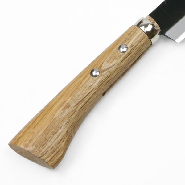 送料無料 東周作 竹割鉈 両刃210mm 青紙鋼 鞘付き 鉈 敬老の日 ナタ アウトドア キャンプ 林業 薪割り 竹細工_7
