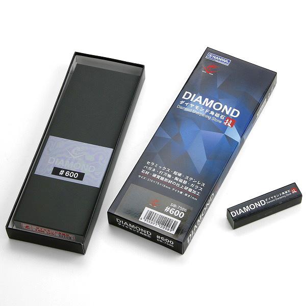 送料無料 ナニワ エビ印 ダイヤモンド角砥石 #600 荒砥石 DR-7506 面直し 包丁研ぎ キッチン シャープナー