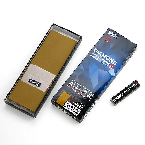 送料無料 ナニワ エビ印 ダイヤモンド角砥石 #6000 超仕上げ砥石 DR-7560 面直し 包丁研ぎ キッチン シャープナー