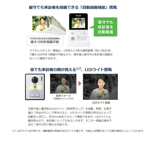 インターホン ワイヤレステレビドアホン パナソニック VS-SGE20LA 初回限定1,OFFクーポン配布中_1