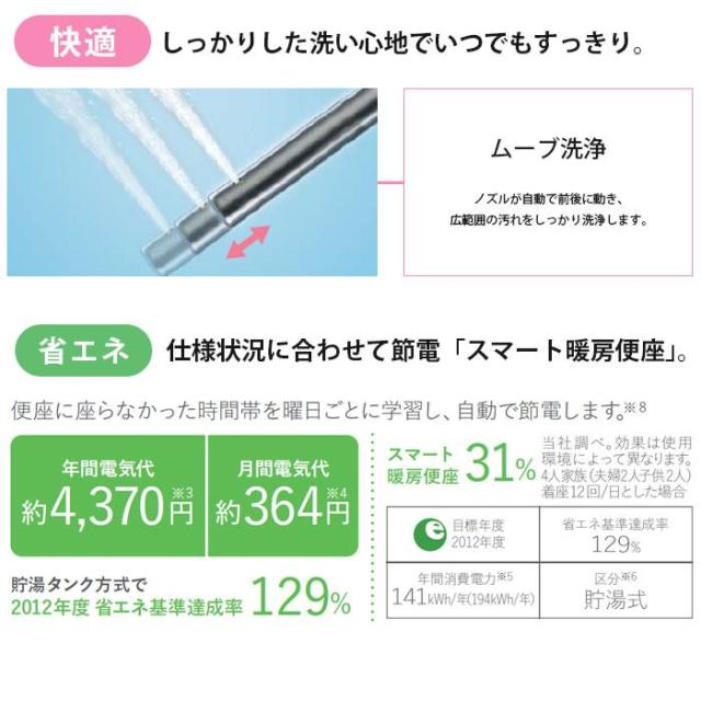 温水洗浄便座 ビューティー・トワレ パナソニック 貯湯式 CH951SPF 初回限定1,OFFクーポン配布中_2