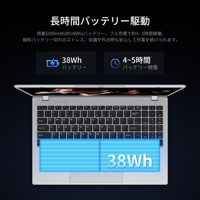 Office 2024搭載 ノートパソコン 15.6型 6500Y 32+512GB ラップトップ