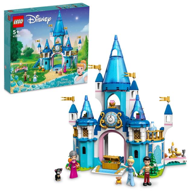 レゴ(LEGO) ディズニープリンセス シンデレラとプリンス・チャーミングのステキなお城 おもちゃ 玩具 プレゼント 誕生日 ブロック 知育 クリスマス 女の子 男の子 子供 5歳 6歳 7歳 8歳 ごっこ遊び おままごと ディズニー グッズ 43206