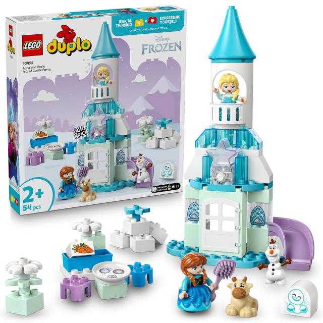 レゴ(LEGO) デュプロ ディズニー エルサの氷のおしろパーティ おもちゃ 玩具 誕生日 プレゼント ブロック 知育 男の子 女の子 子供 1歳半 2歳 4歳 幼児 アナと雪の女王 ディズニー グッズ ごっこ遊び おままごと 10455