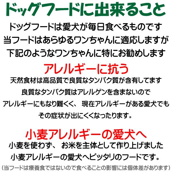 送料無料 国産 無添加 ドッグフード グルテンフリー 鶏肉 馬肉 お米のドッグフード 2kg 2個 全犬種対応 アレルギー ドライフード 高たんぱく 低脂肪 食いつき ダイエット シニア犬 避妊・去勢 涙やけ 目やに 体臭_14