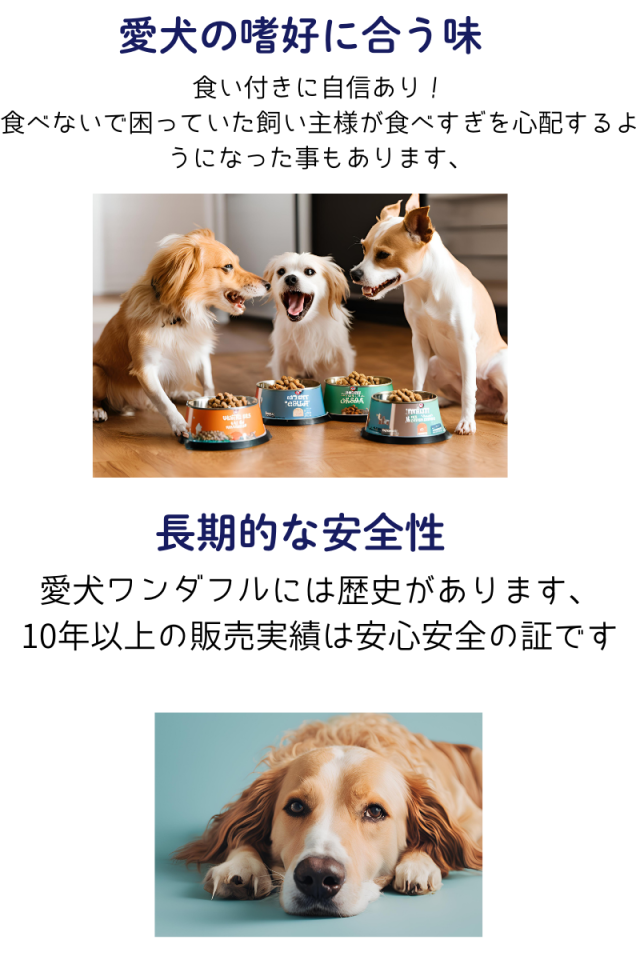 送料無料 国産 無添加 鶏肉 ドッグフード 愛犬ワンダフル 4.4kg 2個 小粒 普通粒 全犬種対応 犬用 アレルギー ドライフード 低カロリー 高たんぱく 低脂肪 食いつき ダイエット シニア犬 避妊・去勢 涙やけ 目やに 体臭_5
