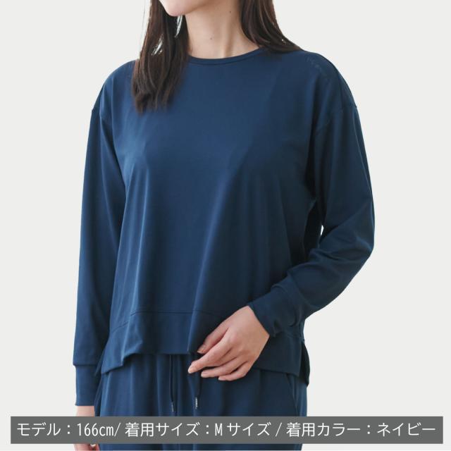 【期間限定 ポイント10倍】VENEXスタンダードドライ+【一般医療機器】 レディース【単品】 長袖 クルーネック │ ベネクス 疲労回復 吸水速乾性 ハニカムメッシュ オールシーズン 一年中快適 休養 快眠 機能性ルームウェア 日本製 ギフト_1