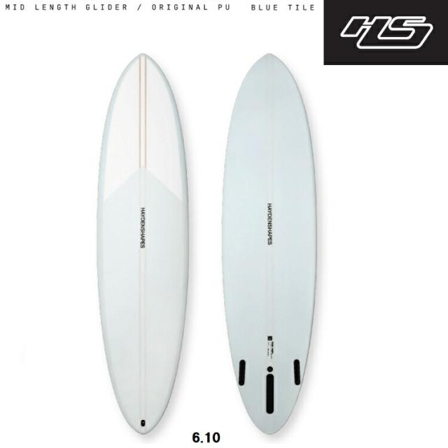 HaydenShapes ヘイデンシェイプス 　Midlength Glider / Original Pu 　6.10　カラー:Bluetitle  FUTURE FIN BOX   日本正規品 送料無料！！ ※沖縄、離島への発送不可