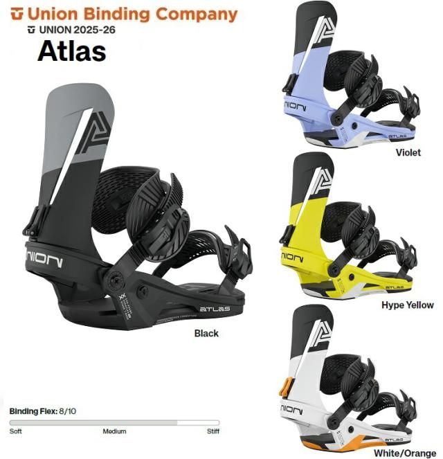 UNION BINDING 25-26 ユニオン バインディング　ATLAS アトラス  2026 UNION日本正規品(1年保証）