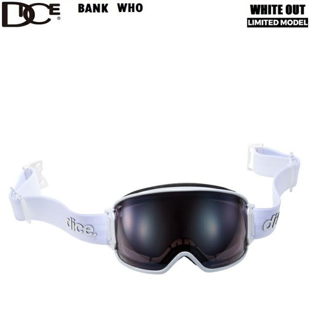 DICE GOGGLE  BANK  WHITE OUT LIMITED ダイス　バンク　ホワイトアウト　BK54275_WHO　Photochromic / Ultra Light Purple / Smoke Mirror【調光】  　2026　日本製　正規品【送料無料】ダイスゴーグル　25-26　数量超限定モデル！
