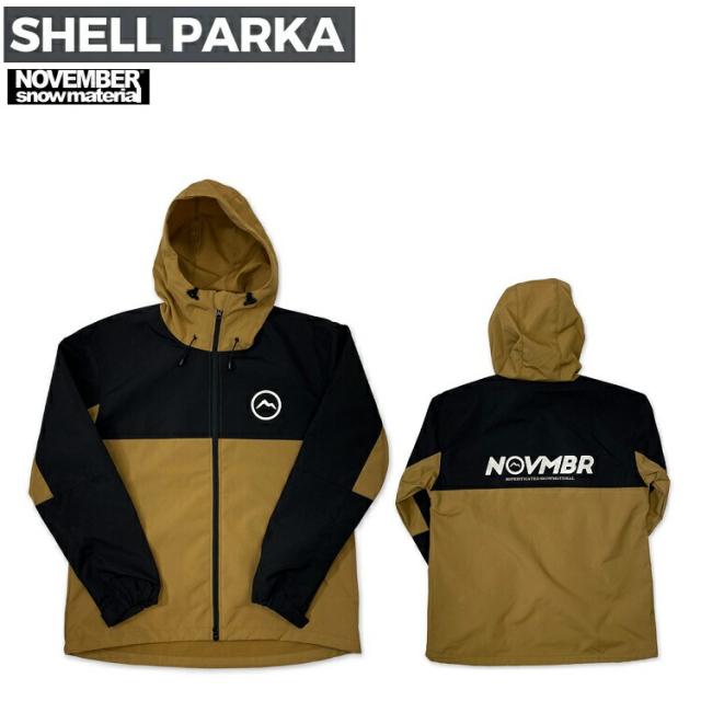 NOVEMBER SHELL PARKA CB （コヨーテブラック） ノベンバー　シェルパーカ　スノーボード用　2025