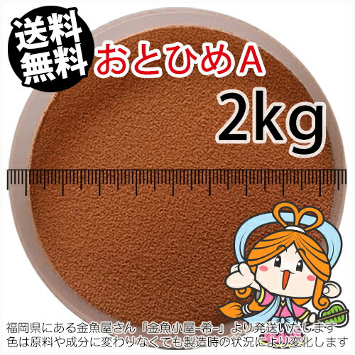 沈降性(沈下性)日清丸紅飼料おとひめA(0.25mm以下)2kg(宅配もしくはレターパック※東北北海道沖縄送料800円／金魚小屋-希-福岡／3日)※未開封アルミパウチ入り_1