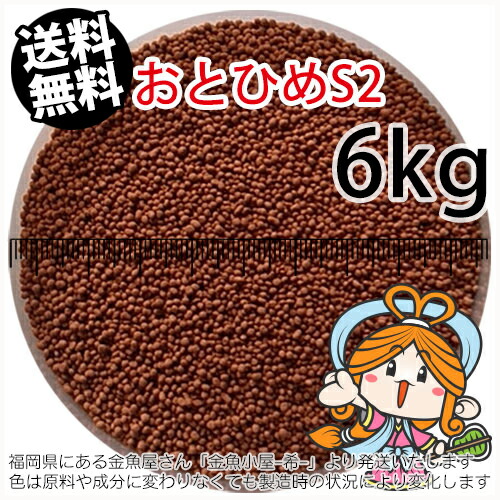 沈降性(沈下性)日清丸紅飼料おとひめS2(1.4mm)6kg小分け品(★宅配便★※東北・北海道・沖縄は別途送料800円／金魚小屋-希-福岡／3日)