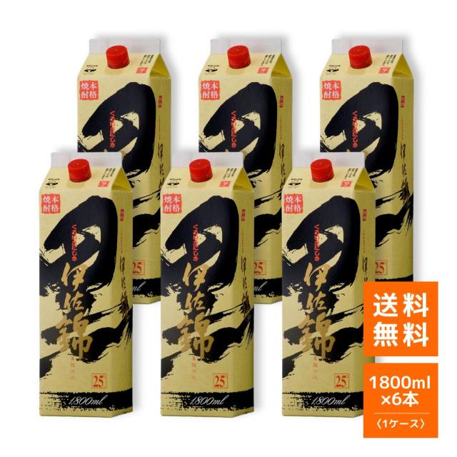 芋焼酎 大口酒造 黒伊佐錦 紙パック 1800ml 6本（1ケース）25度の通販