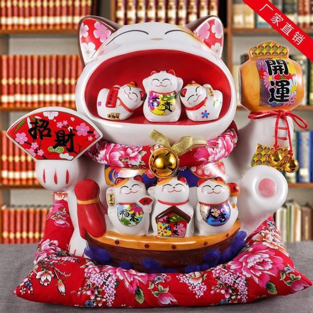 貯金箱 招き猫 ねこ ネコ 置物 オブジェ 財運 金運 開運 運気アップ スピリチュアル 瞑想 禅 幸運 開運 浄化 幸運 開運 厄除け リビング インテリア