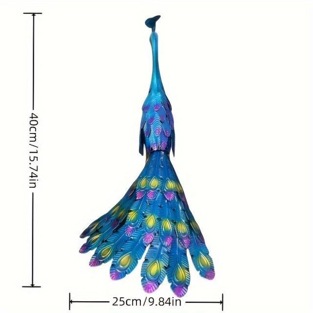 オブジェ 置物 孔雀 クジャク 鳥 トリ 屋内 屋外 庭 ガーデン 装飾 アート 玄関 リビング 高級 上品 オシャレ_4