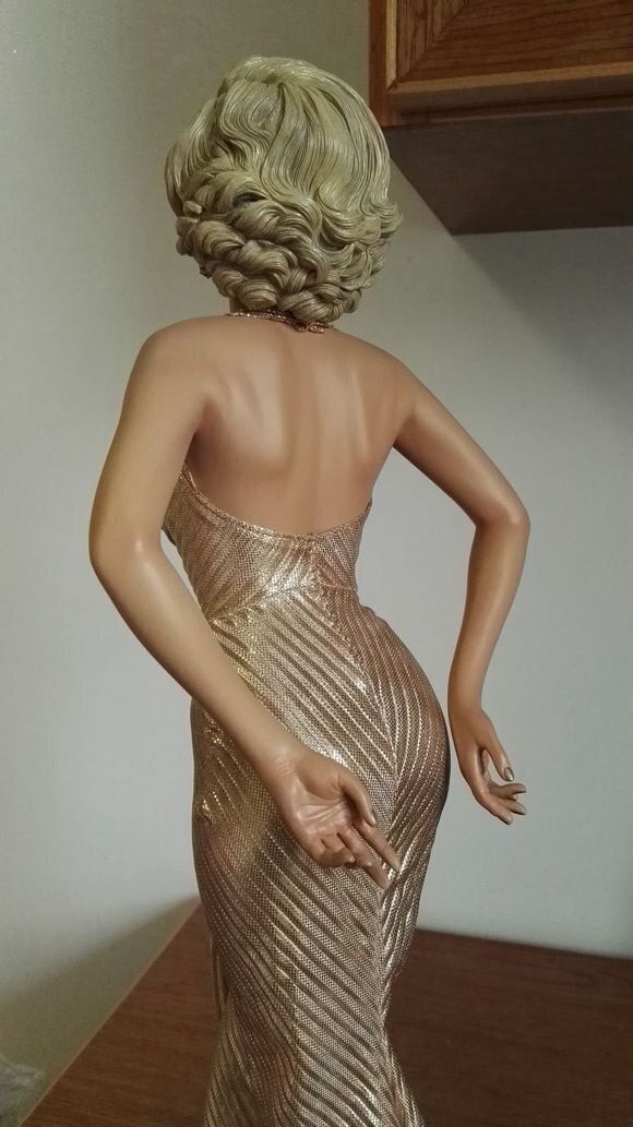 マリリン モンロー イメージ フィギュア サイズ 約40cm セクシー ドレス インテリア プレゼント 装飾 彫像フィギュア_7