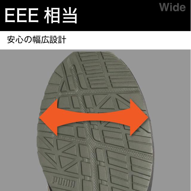 お買い物ラリー プーマ 安全靴 アスレチックグライド・ロー・フック＆ループ PUMAATHLETICGlideLowH&L マジック式 軽量 作業靴 安全靴 スニーカー