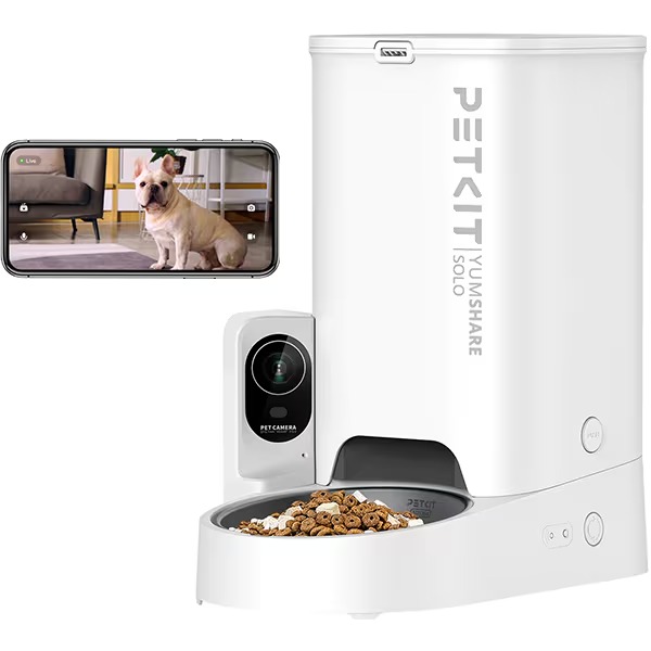 ペット用給餌器 Yumshare Solo カメラ付きスマート ペットフィーダー P571 ホワイト P571-WH