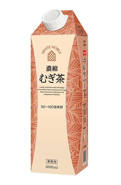 ホワイトノーブル 濃縮むぎ茶 1L紙パック×6本入×(2ケース)