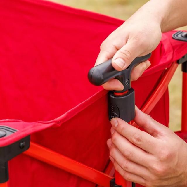 Coleman(コールマン) アウトドアワゴン/NX 耐荷重約100kg ストッパー付 コンパクト収納 キャリー 折りたたみ式 自立式収納 キャンプ 部活 合宿 運動会 BBQ フェス ワンタッチ収束 レッド_12