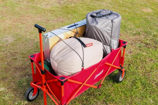 Coleman(コールマン) アウトドアワゴン/NX 耐荷重約100kg ストッパー付 コンパクト収納 キャリー 折りたたみ式 自立式収納 キャンプ 部活 合宿 運動会 BBQ フェス ワンタッチ収束 レッド_13