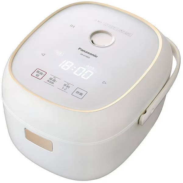 パナソニック Panasonic IHジャー炊飯器 2段IH 備長炭釜 3.5合炊き ホワイト SR-KT060-W