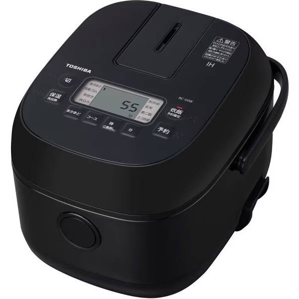 東芝 TOSHIBA IH炊飯器 3合炊き 備長炭ダイヤモンド釜 ブラック RC-5XW（K）