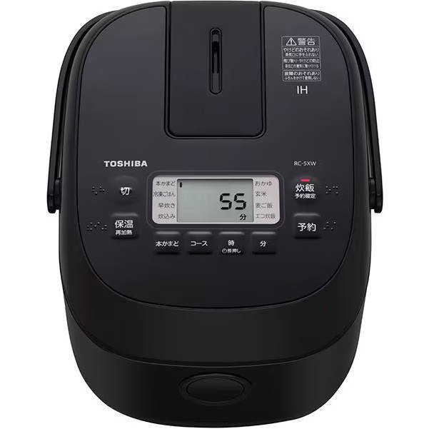 東芝 TOSHIBA IH炊飯器 3合炊き 備長炭ダイヤモンド釜 ブラック RC-5XW（K）_1