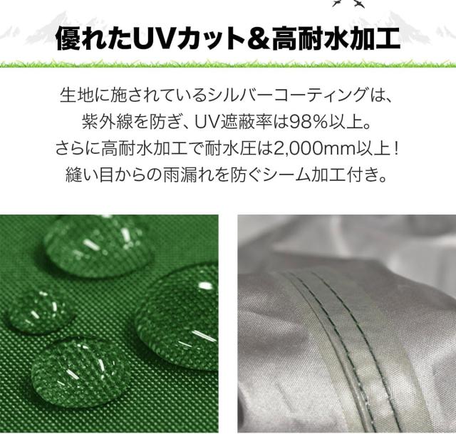 新品 FIELDOOR ワンタッチタープテント 【4点ロック/スチール】 組立て簡単 高耐水加工 シルバーコーティング(※ホワイトを除く) UVカットコーティング アウトドア キャンプ BBQ [通常タイプ] [2.5×2.5m] [ライトベージュ]