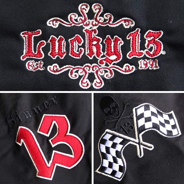 LUCKY13（ラッキーサーティーン/ラッキー13） メンズ中綿入りキルトライナージャケット「Grease, Gas, Glory」 ジャンバー/ブルゾン 送料無料_2