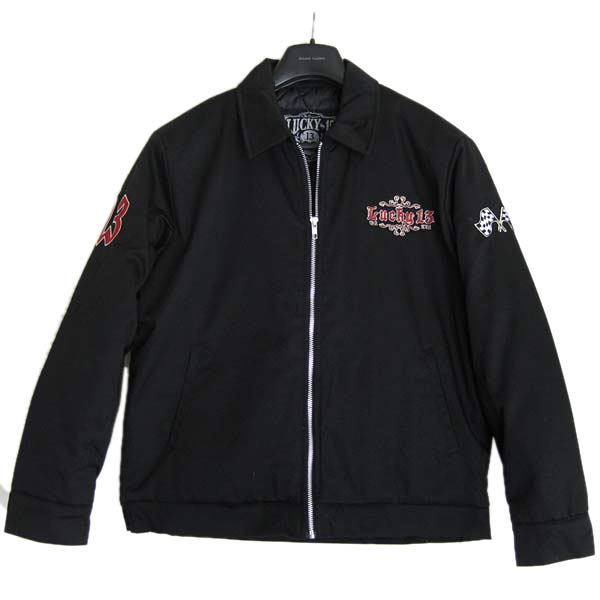 LUCKY13（ラッキーサーティーン/ラッキー13） メンズ中綿入りキルトライナージャケット「Grease, Gas, Glory」 ジャンバー/ブルゾン 送料無料_1