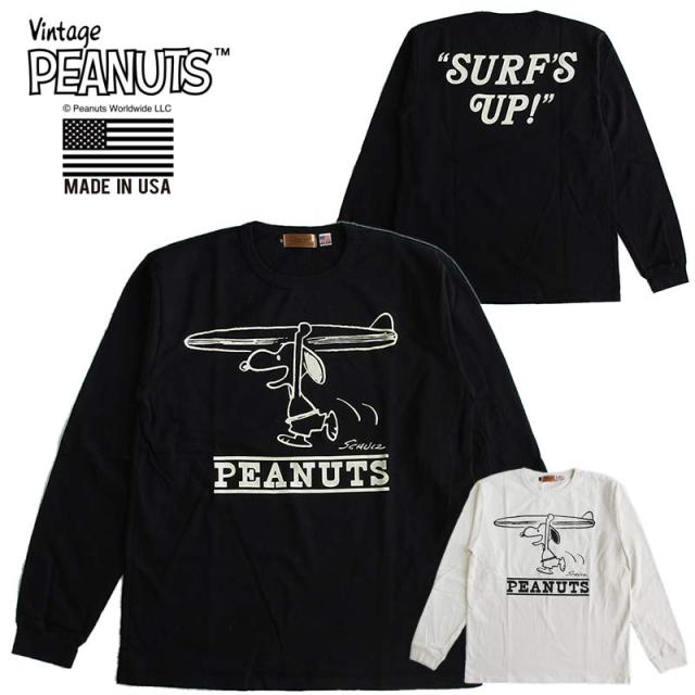 ヴィンテージピーナッツ スヌーピー VINTAGE SNOOPY 長袖Tシャツ/ロンT レディース メンズ ユニセックス 米国製 送料無料