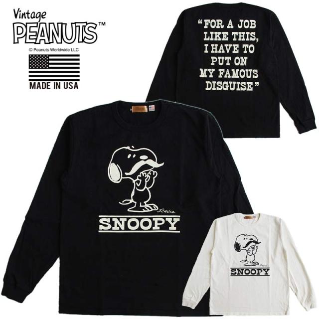 ヴィンテージピーナッツ スヌーピー VINTAGE SNOOPY 長袖Tシャツ/ロンT レディース メンズ ユニセックス 米国製 送料無料