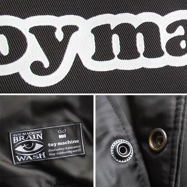 toy machine トイマシーン メンズ 中綿ジャケット/スタジャン カラー：BLACK ジャンバー/ブルゾン/アウター 日本正規ライセンス商品_6